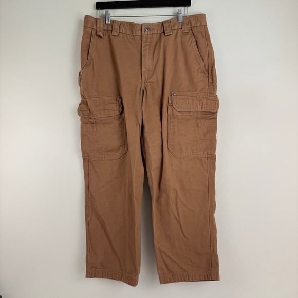 Duluth Trading Co. Pants Men's 38 x 30 Fire Hose Relaxed Fit Cargo Work Wear - Picture 1 of 7